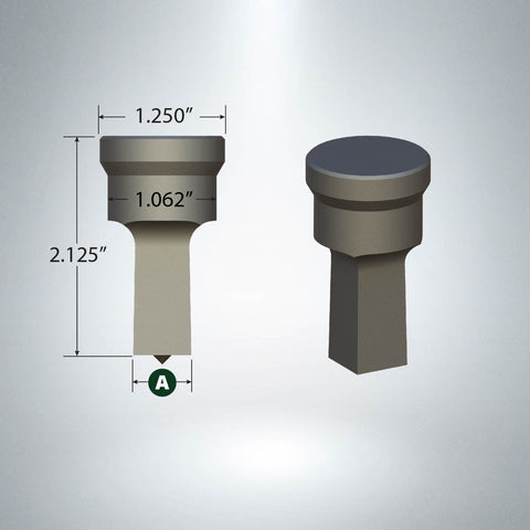 F16 Square Punch - No Keyway