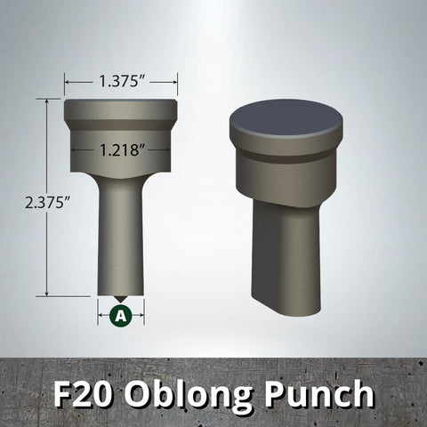 F20/F59 Oblong Punch & Die Set - 6 Pack