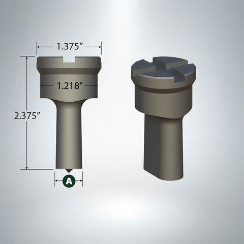 F20 Oblong Punch with 1/4" x 1/8" Cross Keyway