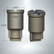 F26 Corner Radius Punch with 1/4" x 1/8" Cross Keyway