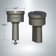 F26 Oblong Punch with 4mm x 2.5mm Single Keyway