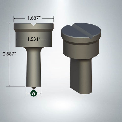 F26 Oblong Punch with V-Groove