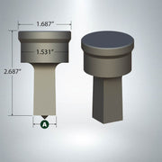 F26 Square Punch - No Keyway