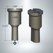 F272 Oblong Punch with 1/4" x 1/8" Cross Keyway